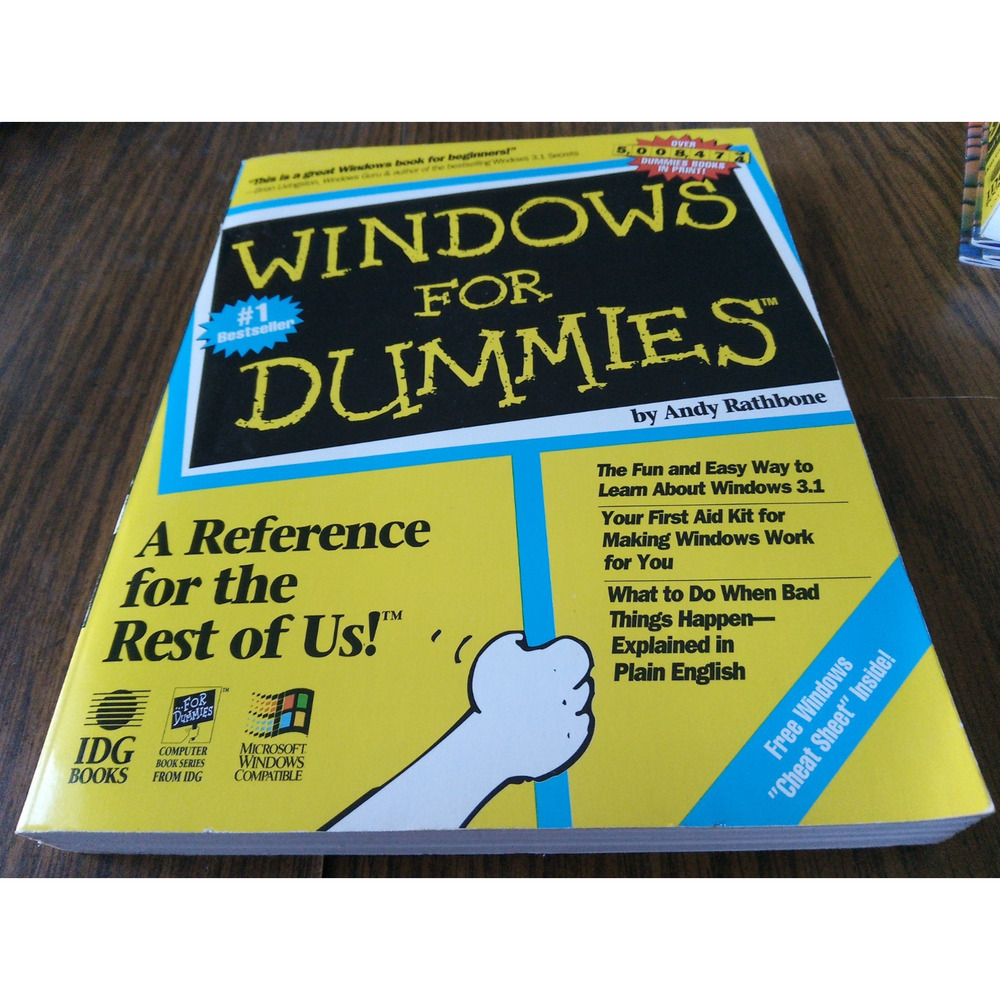 Windows For Dummies By Andy Rathbone (1992 IDG Books)